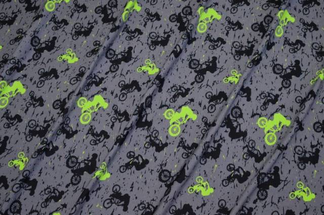 Vendita on line tessuto maglina cotone fantasia moto - tessuti abbigliamento