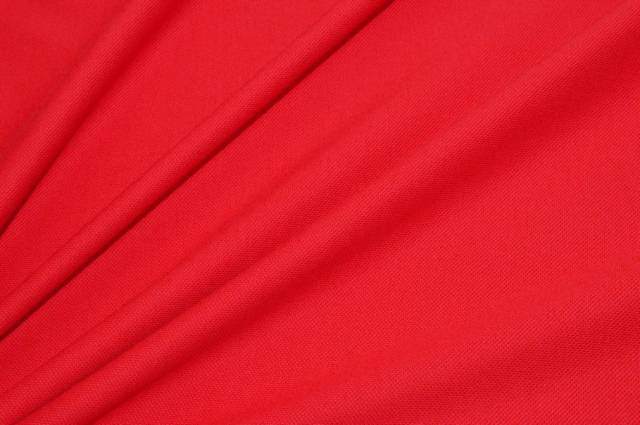Vendita on line tessuto maglina cotone nido d'ape per polo rosso - tessuti abbigliamento