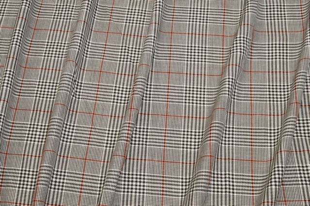 Vendita on line tessuto principe di galles riga bruciato - tessuti abbigliamento