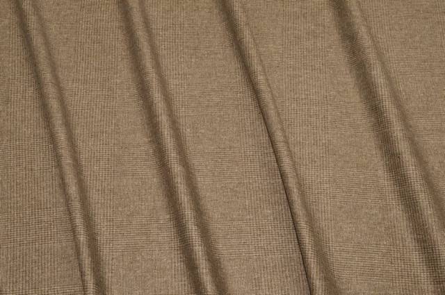 Vendita on line tessuto principe di galles pura seta beige - tessuti abbigliamento lana uomo/tailleur