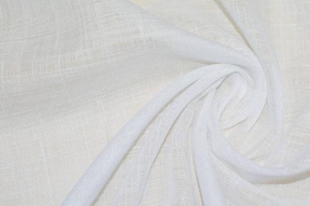 Vendita on line scampolo tenda misto lino art. jole di via roma 60 col bianco - tessuti per a metraggio