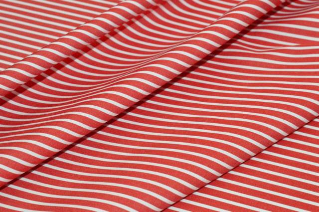Vendita on line tessuto popeline puro cotone camiceria riga rossa - tessuti abbigliamento