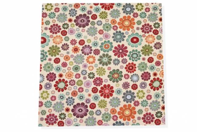 Vendita on line gobelin fantasia fiori multicolor 14423 misura cm 47x47 - tessuti arredo casa gobelin cuscini 47x47 fantasie varie