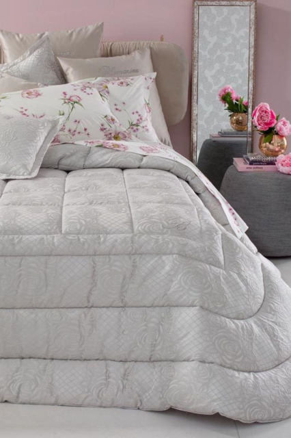 Vendita on line copriletto blumarine matrimoniale clessidra variante silver 13 - biancheria per la casa