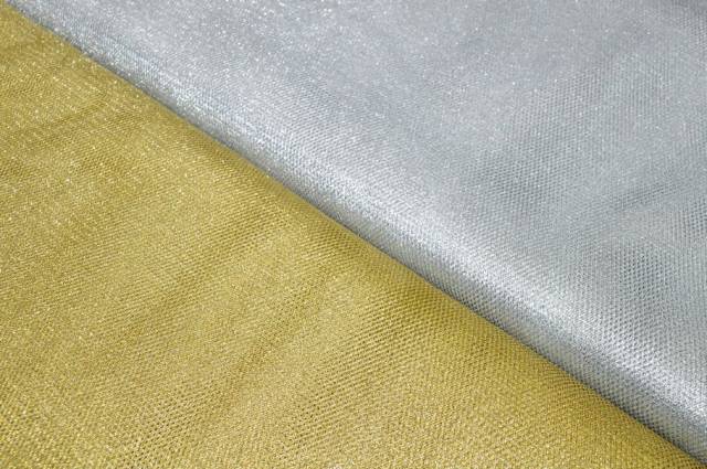 Vendita on line tulle lurex oro/argento - prodotti tessuti abbigliamento