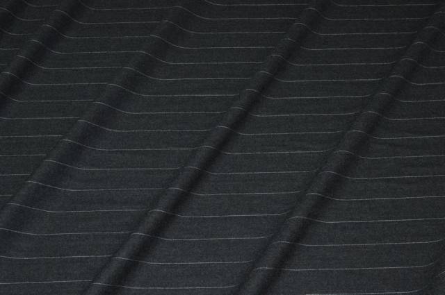 Vendita on line tessuto flanella pura lana gessato grigio - tessuti abbigliamento