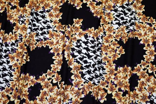 Vendita on line tessuto felpa puro cotone fantasia pied de poule - tessuti abbigliamento