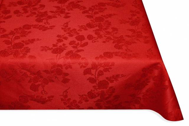 Vendita on line tessuto tovaglia fiandra puro cotone linda rossa - prodotti