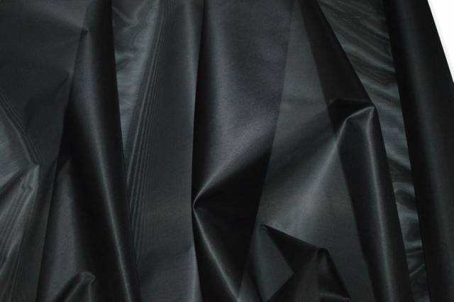 Vendita on line tessuto organza pura seta nera - tessuti abbigliamento organze