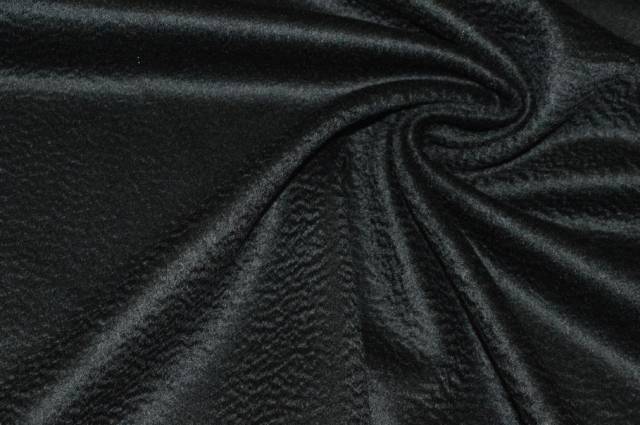 Vendita on line scampolo cappotto puro cashmere zibellinato nero 150x180 cm - tessuti abbigliamento lana