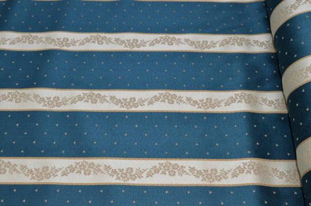 Vendita on line scampolo damascato jacquard coll. grace riga blu - prodotti