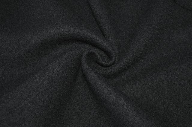 Vendita on line scampolo pura lana cotta nero - tessuti abbigliamento lana cappotti/panno/lana