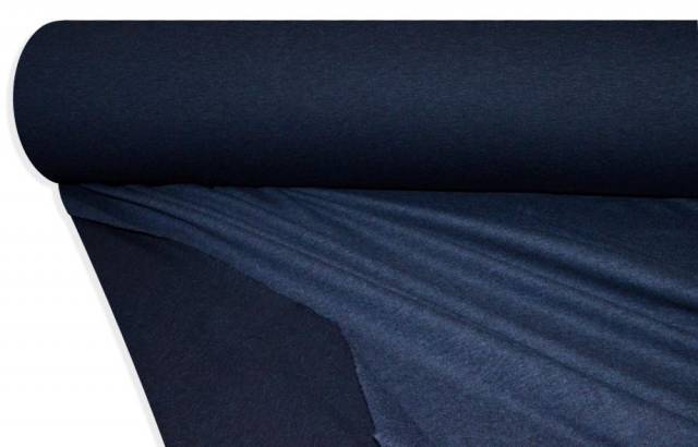 Vendita on line tessuto jersey double misto cashmere blu - prodotti