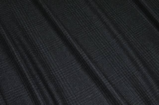 Vendita on line tessuto flanella pura lana principe di galles grigio scuro - prodotti