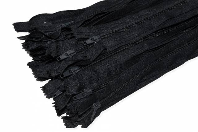 Vendita on line set 5 cerniere autobloccanti 60 cm colore nero - mercerie e accessori cucito e applicazioni