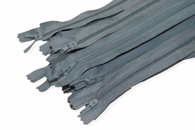 Vendita on line set 5 cerniere autobloccanti 60 cm colore grigio - mercerie e accessori cucito e applicazioni