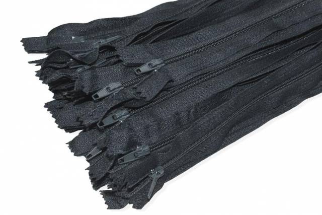 Vendita on line set 5 cerniere autobloccanti 60 cm colore grigio scuro - mercerie e accessori cucito e applicazioni