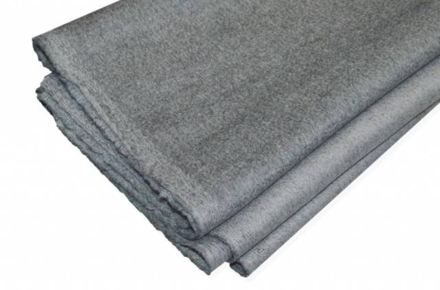 Vendita on line scampoli cappotto pura lana colore grigio - tessuti abbigliamento lana