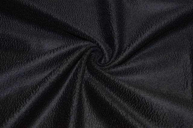 Vendita on line scampolo cappotto puro cashmere zibellinato nero - tessuti abbigliamento lana