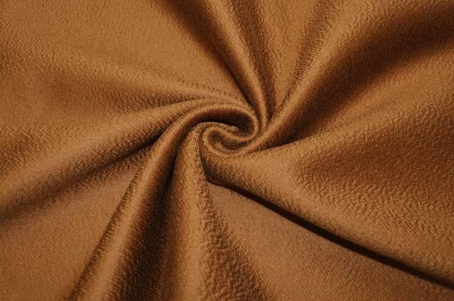 Vendita on line scampolo cappotto double puro cashmere zibellinato color coccio - tessuti abbigliamento lana