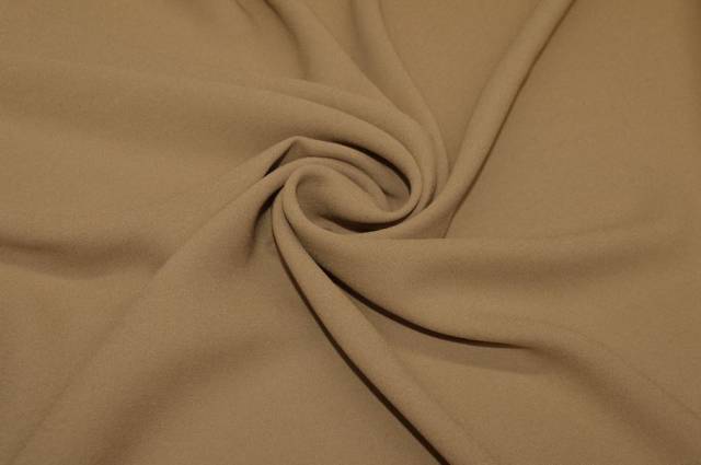 Vendita on line tessuto crete de chine pura seta stretch beige - tessuti abbigliamento sete