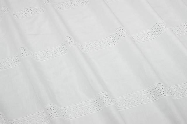 Vendita on line tessuto pizzo san gallo a fasce in puro cotone - mercerie e accessori cucito pizzi vari cotone