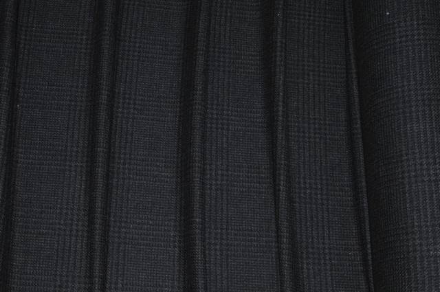 Vendita on line tessuto misto cashmere principe di galles grigio scuro - occasioni e scampoli