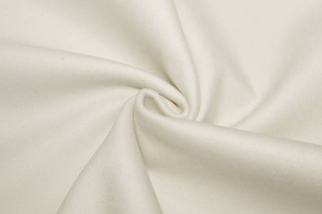 Vendita on line tessuto cappotto double pura lana panna - tessuti abbigliamento lana