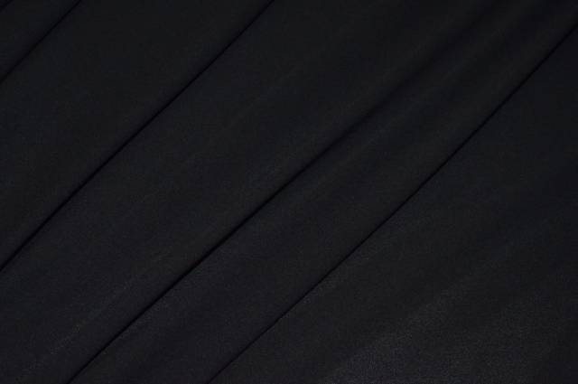 Vendita on line tessuto crepe georgette in seta nero - tessuti abbigliamento sete