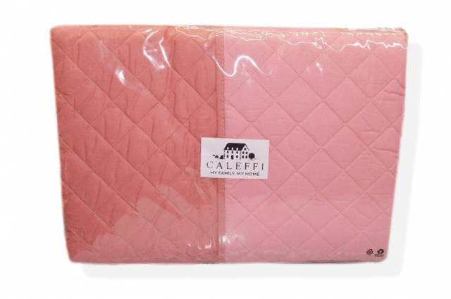 Vendita on line copriletto trapuntato singolo caleffi diletto var. rosa - biancheria per la casa singolo copriletto trapuntato