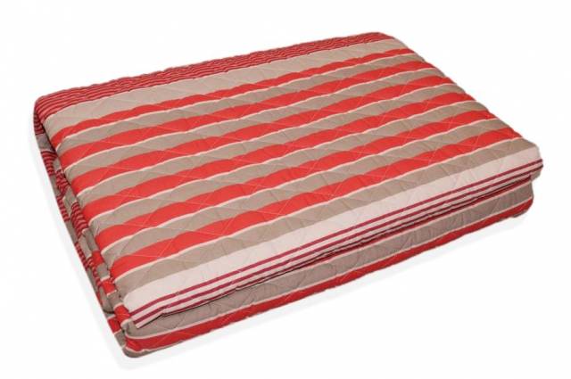 Vendita on line copriletto trapuntato singolo mirabello modello millerighe var. rosso r80 - biancheria per la casa