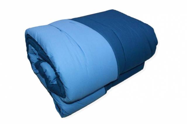 Vendita on line trapunta singola caleffi modello bicolor variante blu 45173 - biancheria per la casa