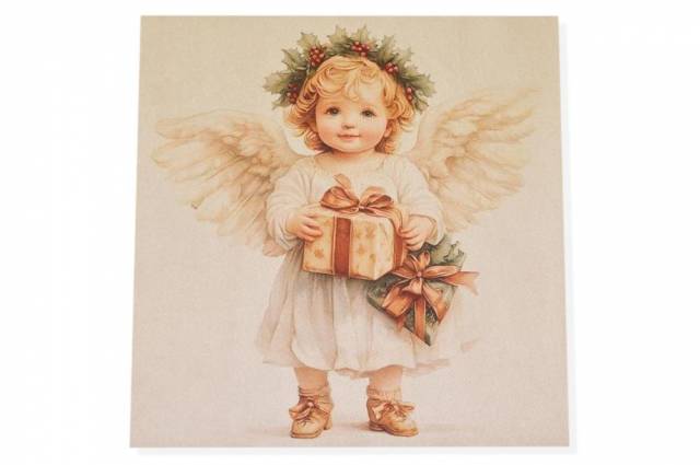Vendita on line pannello natale angelo disegno 1 misura cm 47x47 - ispirazioni tessuti natalizi gobelin