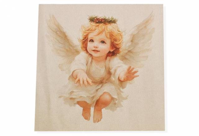 Vendita on line pannello natale angelo disegno 4 misura cm 47x47 - ispirazioni tessuti natalizi gobelin