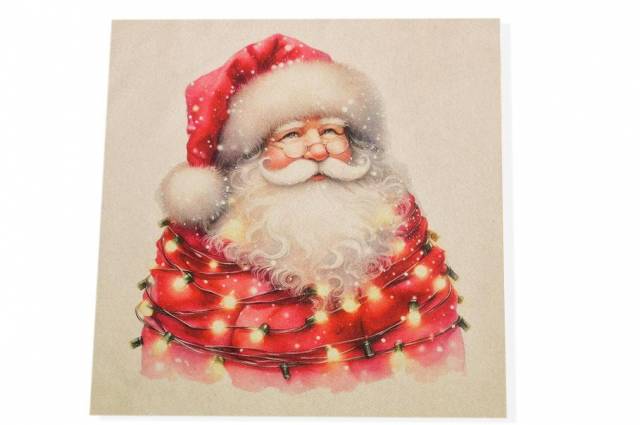Vendita on line pannello babbo natale disegno 2 misura cm 47x47 - ispirazioni tessuti natalizi gobelin