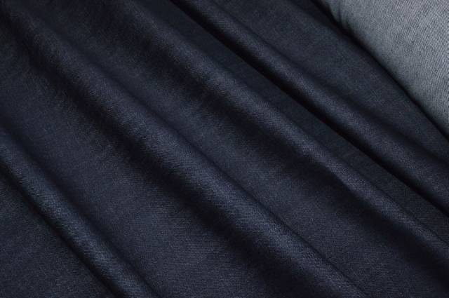 Vendita on line tessuto jeans puro cotone elasticizzato non trattato blu - tessuti abbigliamento jeans