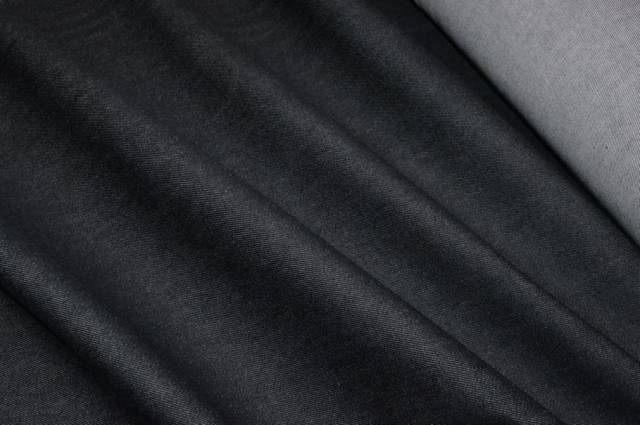 Vendita on line tessuto jeans puro cotone non trattato nero - tessuti abbigliamento jeans