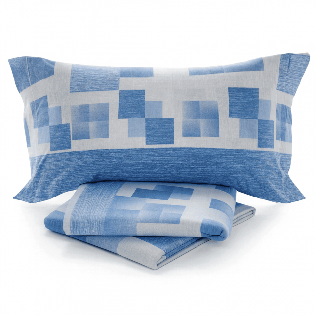 Vendita on line completo lenzuolo singolo flanella biancaluna modello ludo var.azzurro 240 - biancheria per la casa