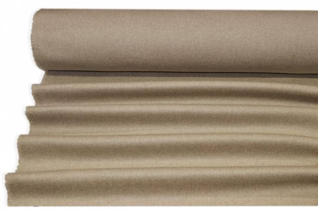 Vendita on line tessuto cappotto double puro cashmere sabbia - tessuti abbigliamento cashmere
