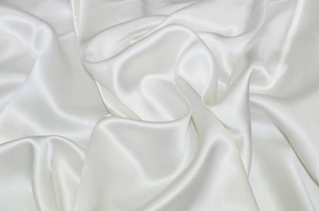 Vendita on line tessuto raso pura seta bianco - tessuti abbigliamento taffetas / rasi / shantung raso
