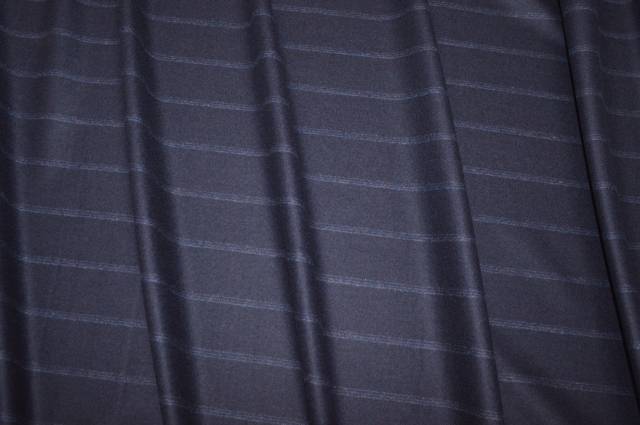 Vendita on line tessuto flanella pura lana blu a righe - prodotti