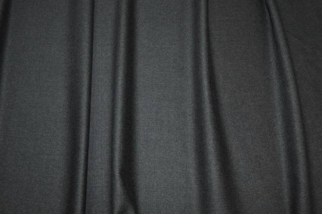 Vendita on line tessuto flanella pettinata pura lana grigio antracite - tessuti abbigliamento lana scozzesi e quadri