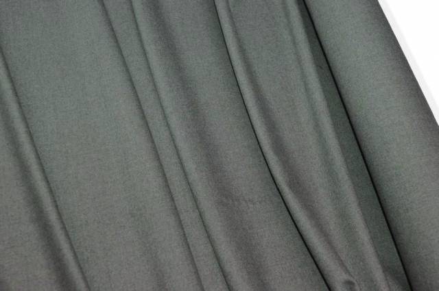 Vendita on line tessuto flanella lana stretch color grigio medio - tessuti abbigliamento lana