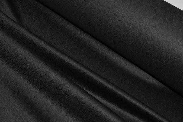 Vendita on line tessuto cappotto misto cashmere nero - tessuti abbigliamento lana cappotti/panno/lana