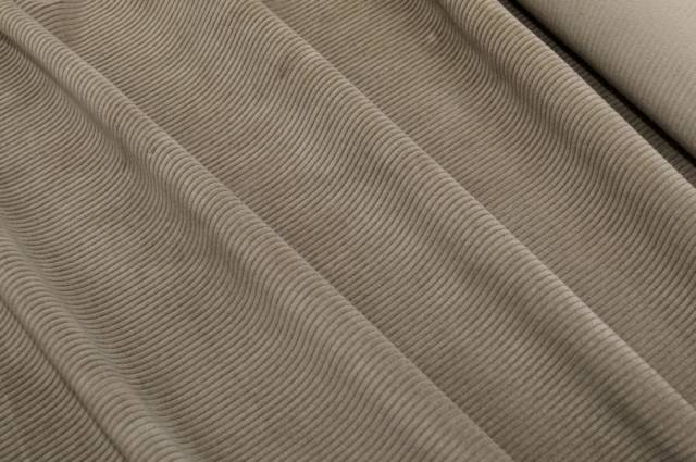 Vendita on line tessuto velluto a coste 450 righe tortora - tessuti abbigliamento velluti e ciniglie