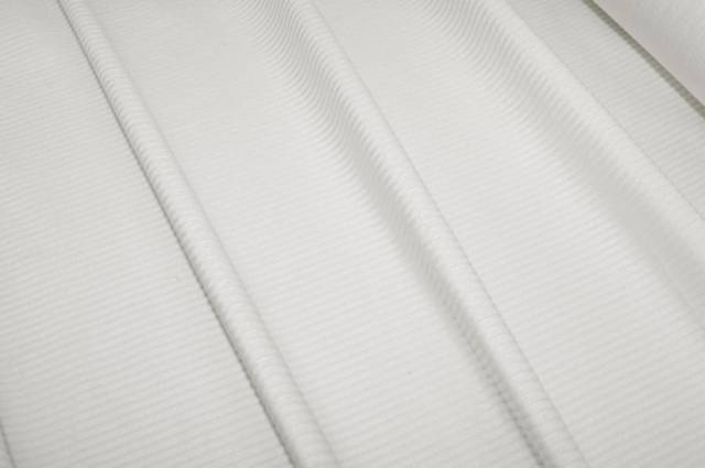Vendita on line tessuto velluto a coste 330 righe bianco naturale - tessuti abbigliamento velluti e ciniglie