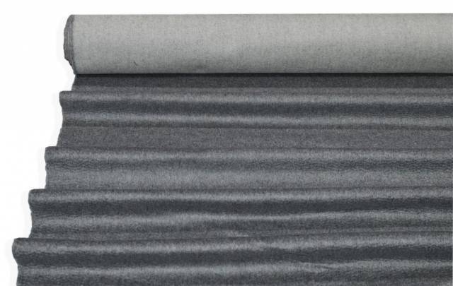 Vendita on line tessuto cappotto puro cashmere zibellinato grigio medio - tessuti abbigliamento