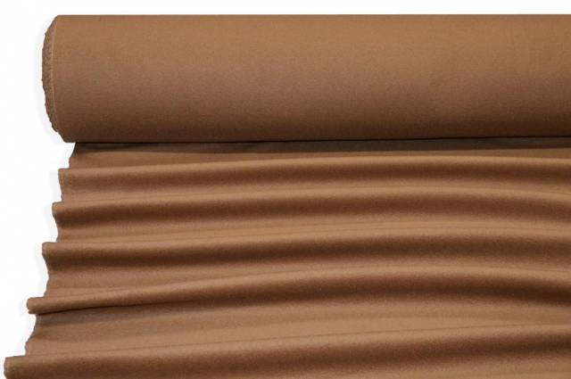 Vendita on line tessuto cappotto velour misto cashmere cammello - tessuti abbigliamento