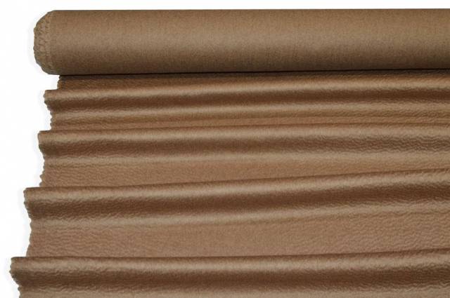 Vendita on line tessuto cappotto puro cashmere zibellinato color cammello - tessuti abbigliamento