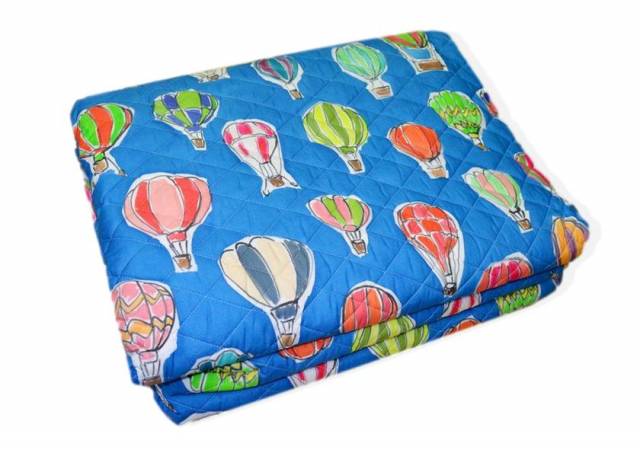 Vendita on line copriletto trapuntato piazza e mezzo mirabello modello balloons variante blu 51u - biancheria per la casa mirabello